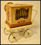 Tischorgel, lose auf Handwagen, BestNr. 1301