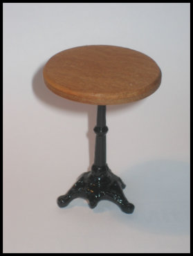 Bistrotisch normale Höhe in schwarz/natur