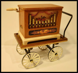 Tischorgel, lose auf Handwagen, Einzelstück, BestNr. 1302